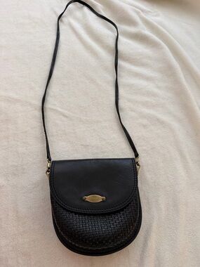 Rufra Firenze Vintage Italian Leather Woven Crossbody Bag | Made in Italy